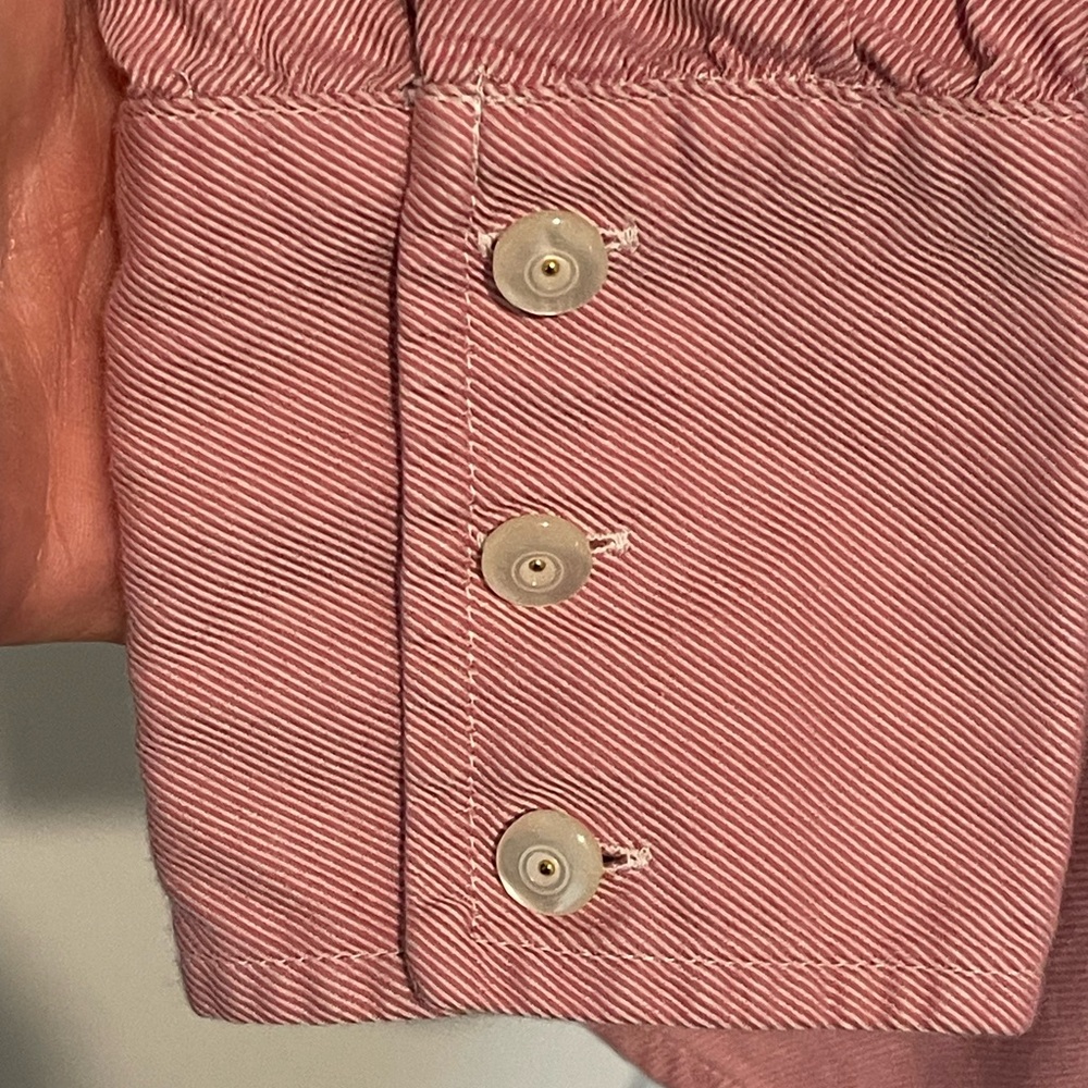 Ann Taylor Loft Collared V-Neck Button-Down Blouse Long Sleeve Size 10 - Picture 4 of 7